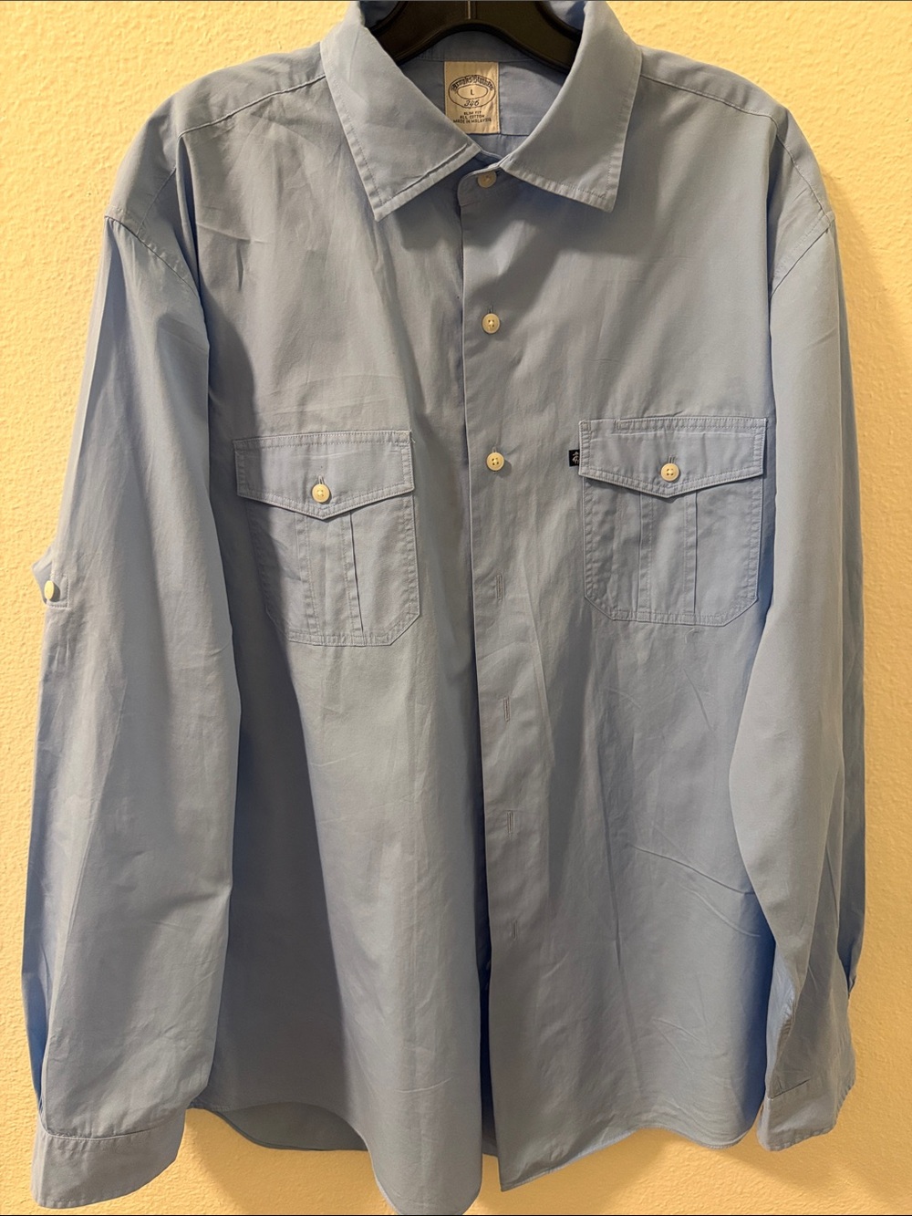 Brooks Brothers Light Blue Men's Button-Down Workshirt